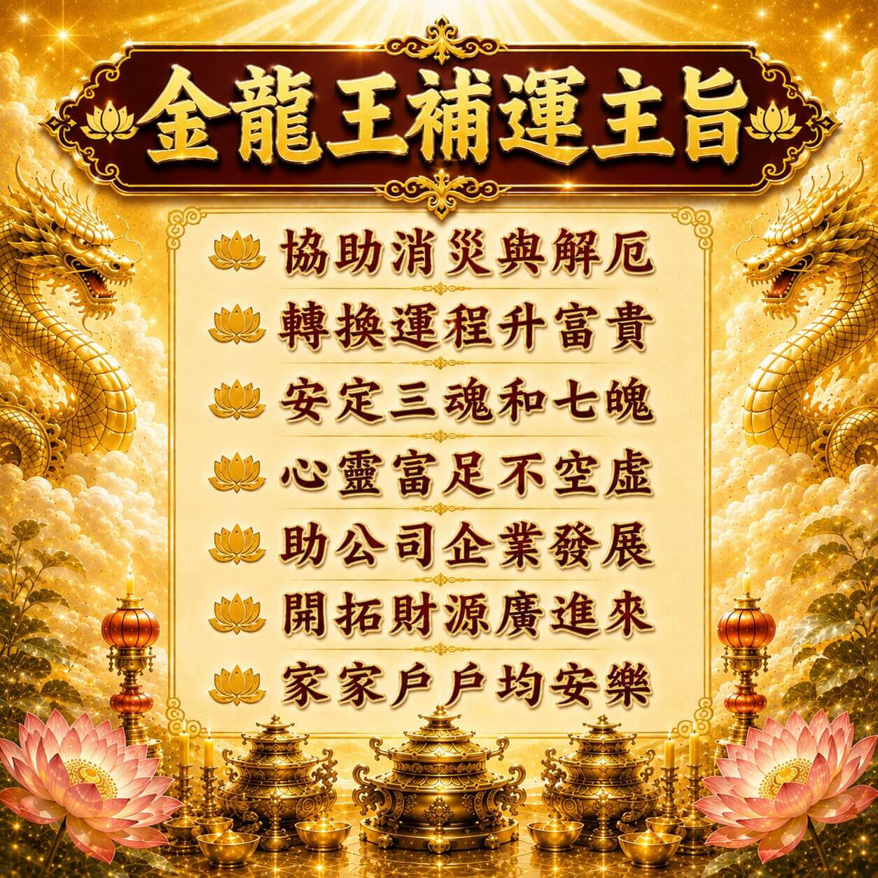金龍王補運法會
